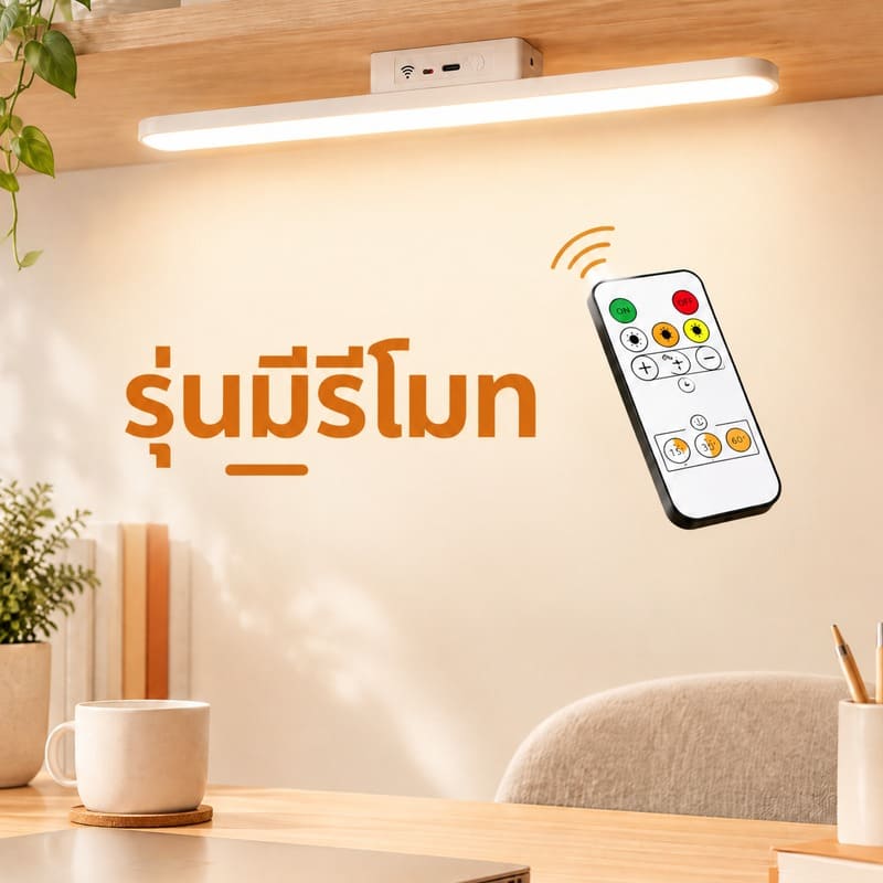Siriaura I ไฟ LED แม่เหล็กพร้อมตะขอแขวน ชาร์จได้/เสียบปลั๊กได้